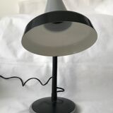 Lampe Aluminor noire et grise 1970