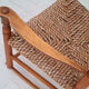 Rocking-chair, oak wood, natural fiber