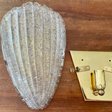 Vintage shell Murano wall lamp