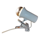 Vintage white clip-on spotlight lamp Lita