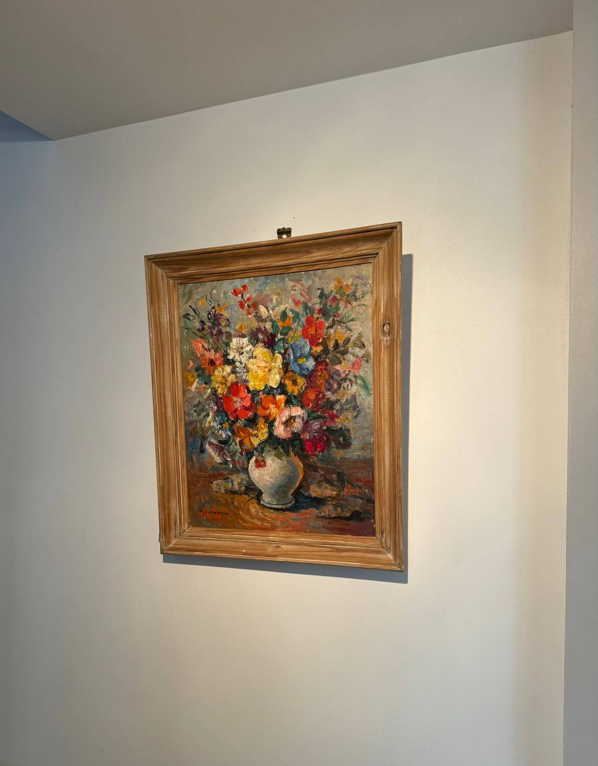 Still life with wild flowers, signed, early 20th century