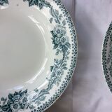 8 vintage hollow plates Terre de Fer