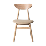 Contemporary upholstered jute chair