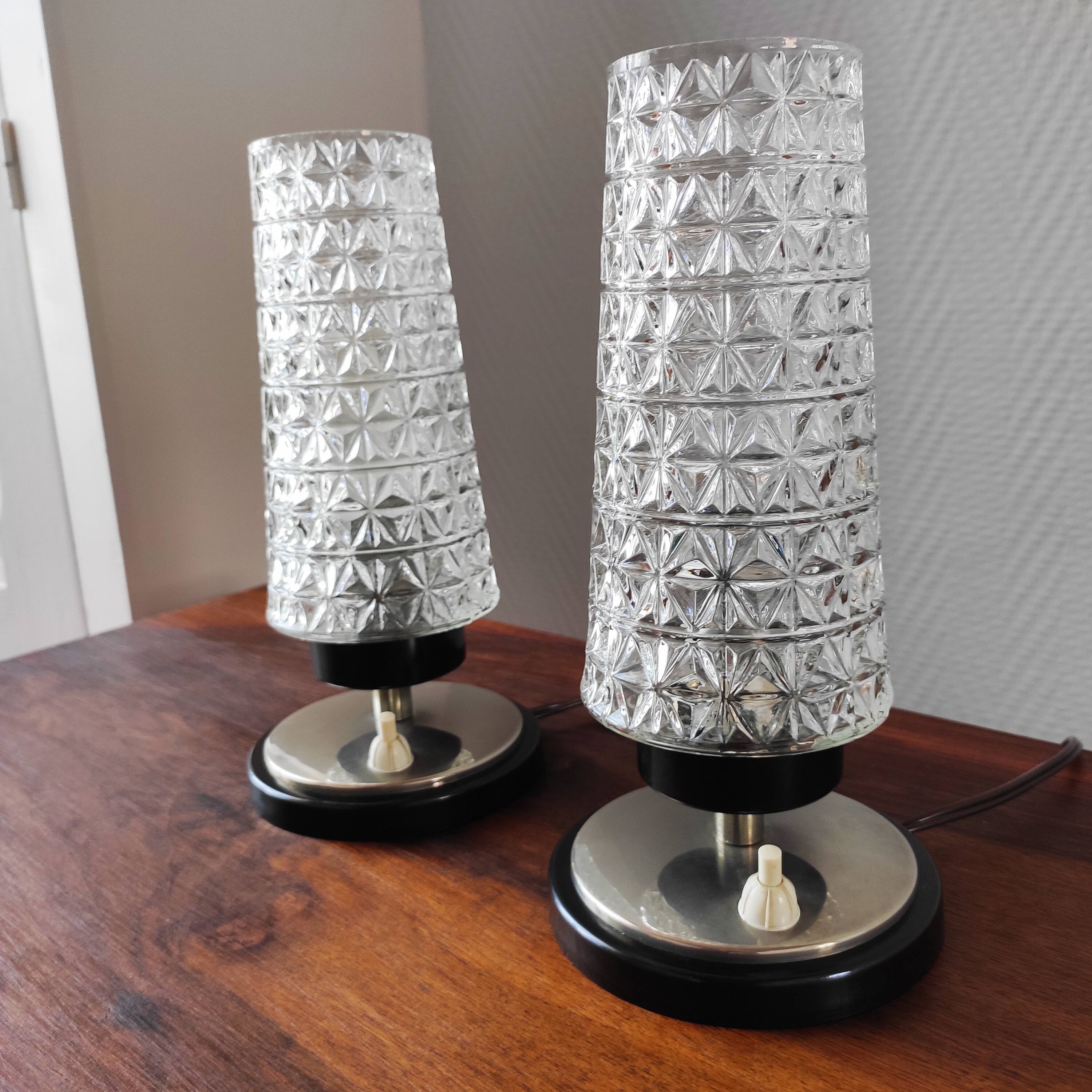 Pair of vintage lamps 1965