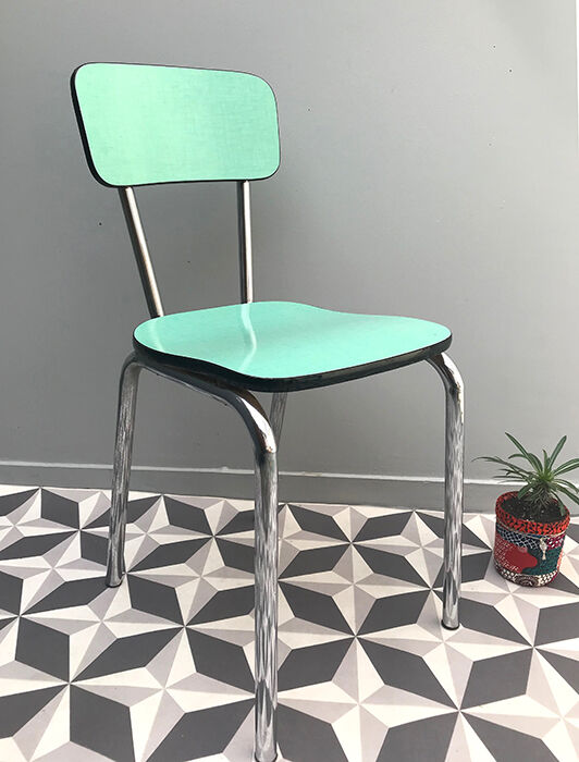 Chair in formica mint