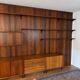 Library and rosewood wall panels from the 1970s.