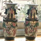 Pair of Nanjing vase signed- excellent condition - beautiful quality