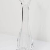 Blown crystal vase Art Vannes France 43 cm