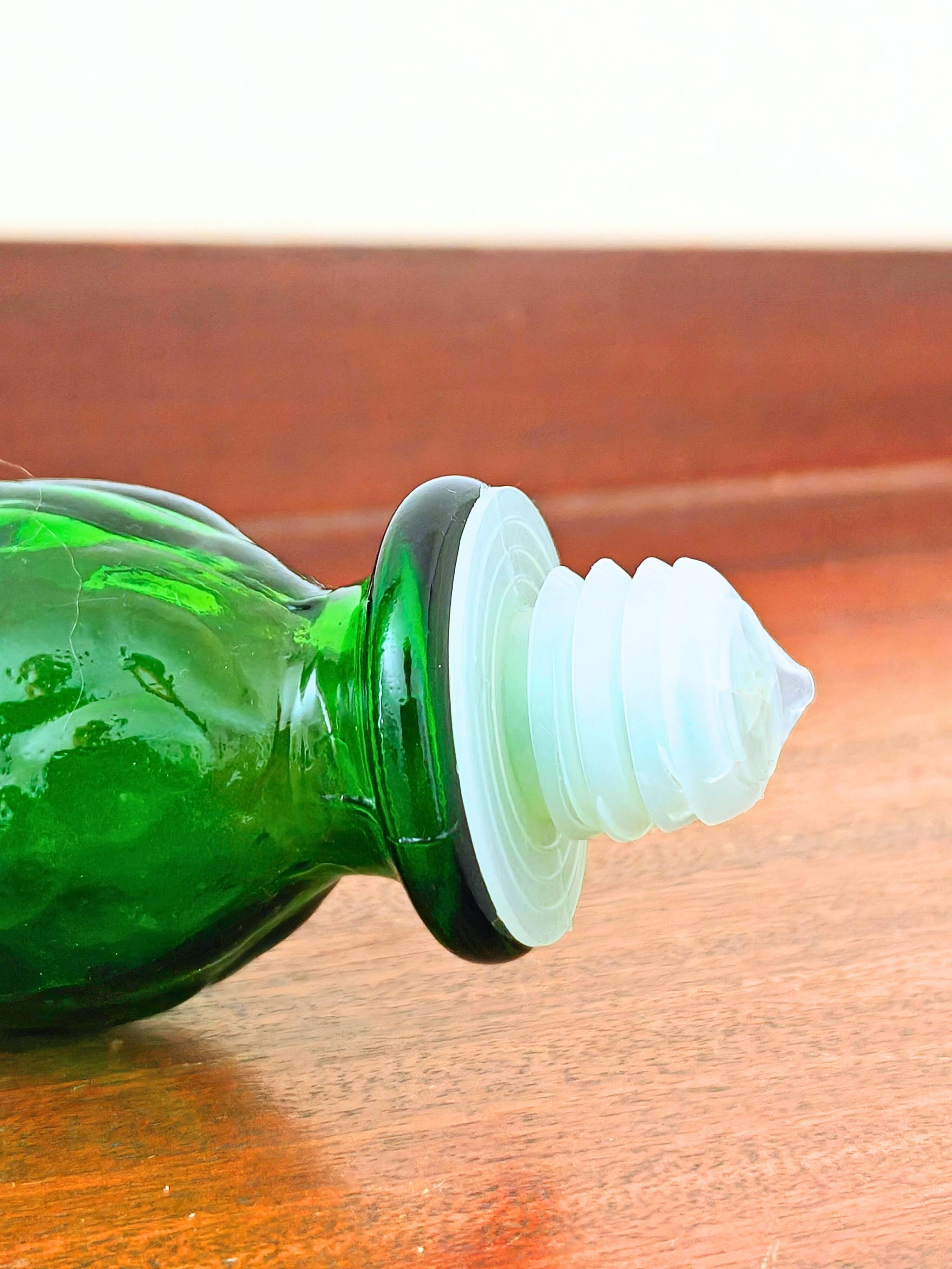 Italian carafe Empoli green with flame stopper