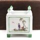 Square Limoges porcelain planter by Raynaud