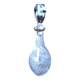 Crystal carafe engraved with small petals