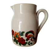 Vintage pitcher in earthenware from digoin lml sarreguemines