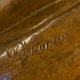 Vase en bronze Art Nouveau signé D. Simon