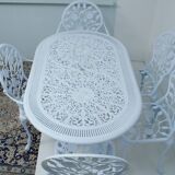 Crafted aluminum garden table