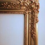 Louis XV large format gilded frame - Foliage: 66 x 55 cm