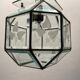 Etched Glass Light Pendant 1950’s