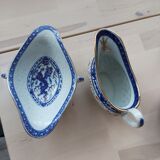 Vaisselle chinoise en porcelaine dite graine de riz  des années 50