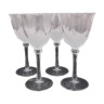 Série de 4 verres en cristal