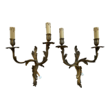 Pair of Louis XV bronze sconces
