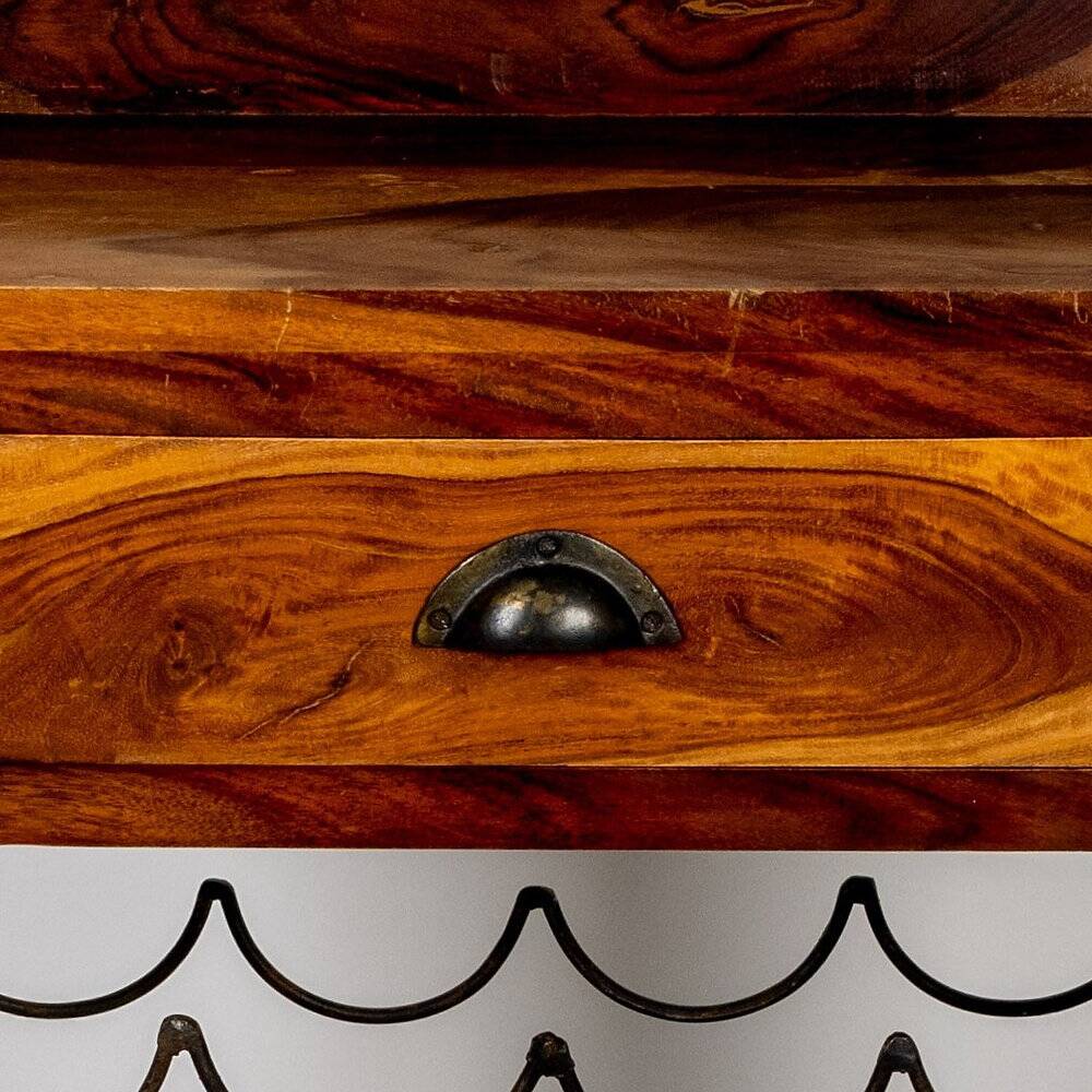 Provincial wine cabinet made of elm wood