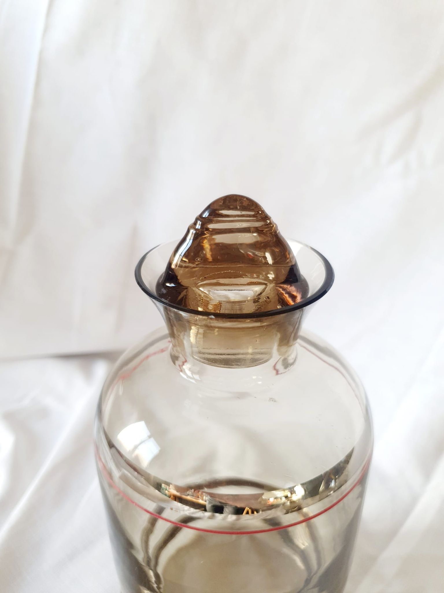 Amber art deco carafe 30s