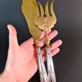 Elegant vermeil and silver-plated fish service - Louis XVI style