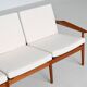 Svend Age Eriksen three-seat sofa in teak Glostrup Denmark 1960
