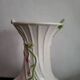 Vintage twisted barbotine vase