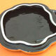 Ceramics 60s under the plate vintage shape sheet with gilding