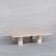 Table en travertin
