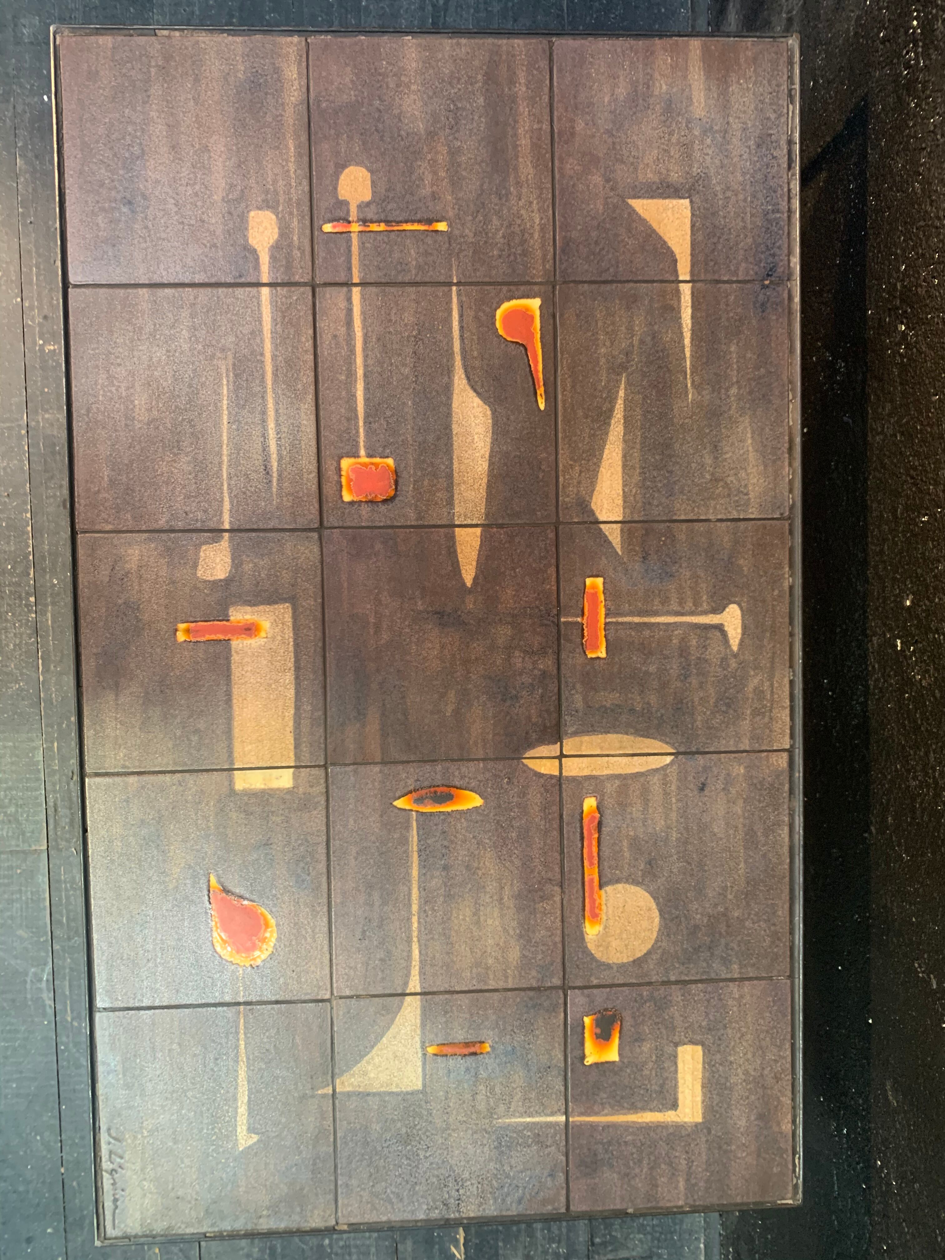 Table basse design en céramique Jacques Lignier