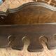 Antique large kitchen utensil shelf - dark wood - origin alsace early 19th century