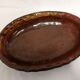 Old Dish In glazed gadrooned terracotta