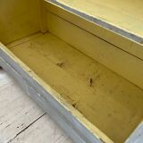 Blue patinated cap cabinet