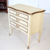 Golden cream antique French vintage Dresser