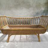 Baby rattan bed