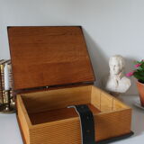 Solid oak box book shape
