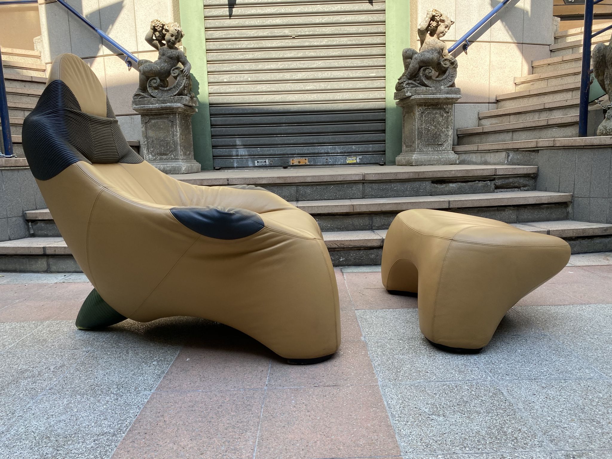 Armchair and Ottoman model "Poggiapiede Hal" - Marc Sadler - 1997