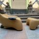 Fauteuil et ottoman modèle "Poggiapiedé Hal" - Marc Sadler - 1997