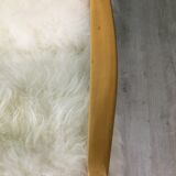 Vintage Sheepskin Fluffy Rocking Chair by Ton