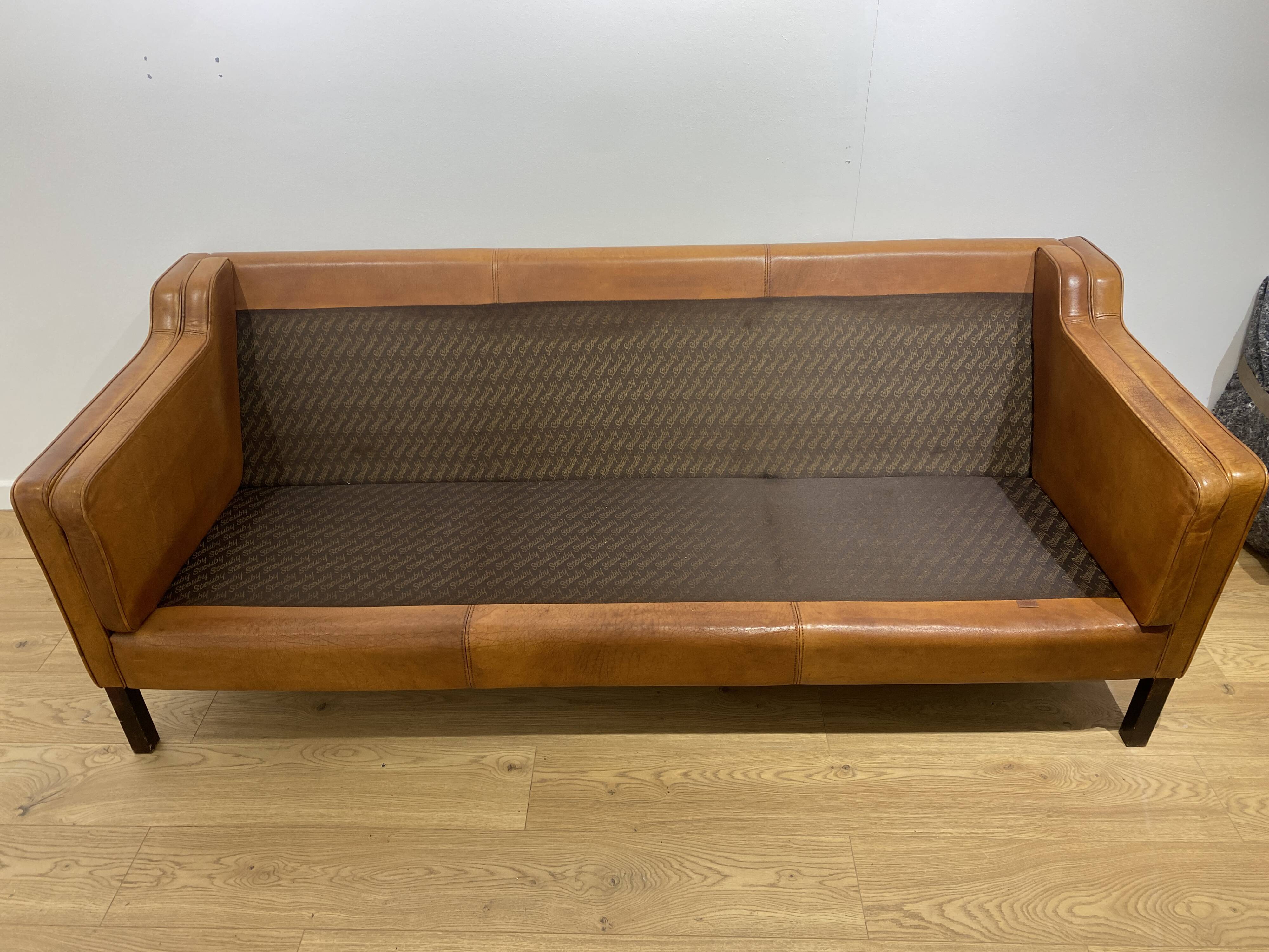 Leather Sofa Børge Mogensen Model 2213