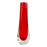 Vintage Whitefriars 20cm Geoffrey Baxter Ruby Red Glass Teardrop Vase