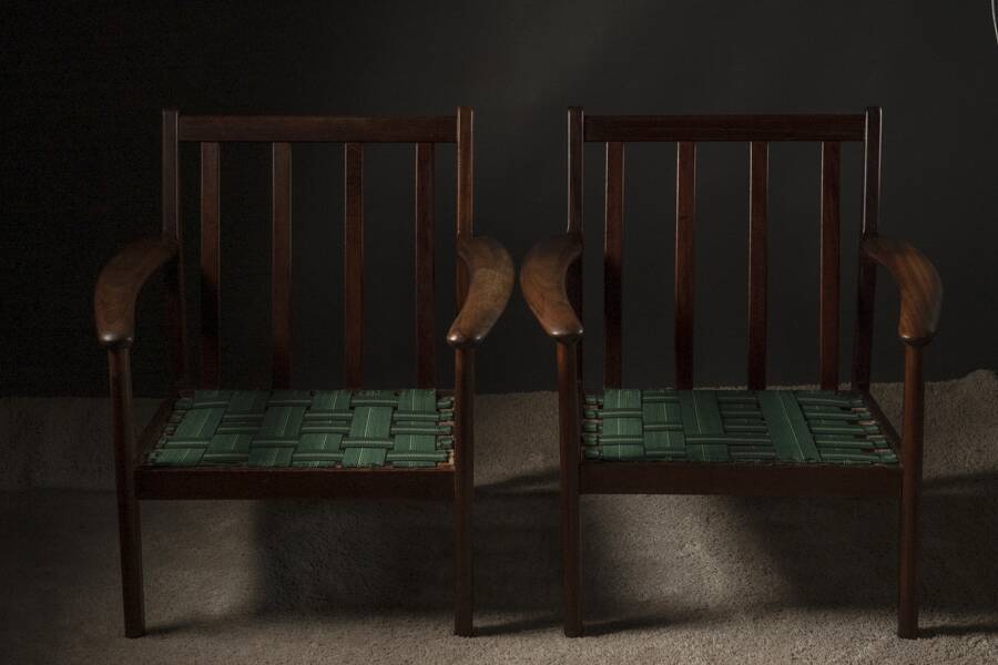 Pair of Scandinavian armchairs