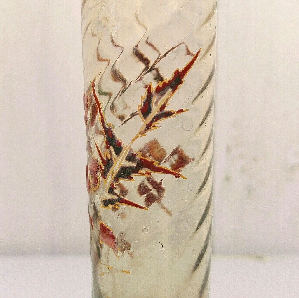Vase Emile Gallé floral decoration Nancy Art Nouveau