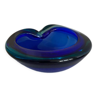 Vintage sommerso Murano ashtray