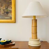 Lampe de table en bambou, RCM 1867 Italie, années 1970
