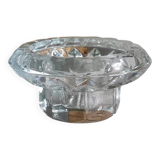 Molded glass candle holder