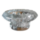 Bougeoir verre moulé