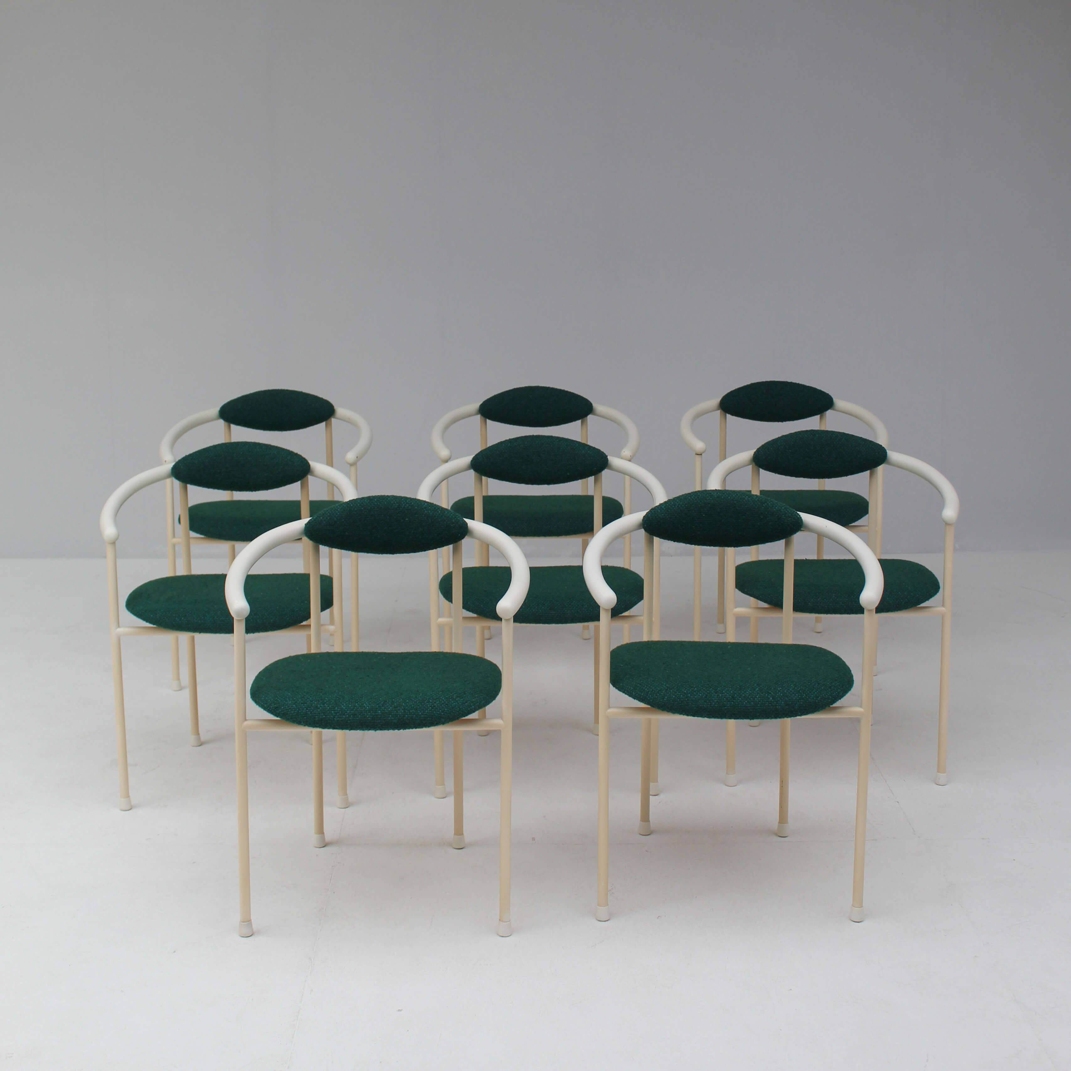Set Italian dining chairs
