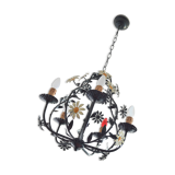 Lustre ceiling design flowers of the 60s art nouveau